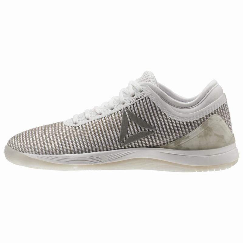 Adidasi Training Reebok Crossfit Nano 8 Flexweave Dama Albi/Gri/Argintii/Rosii Romania LU6073LH